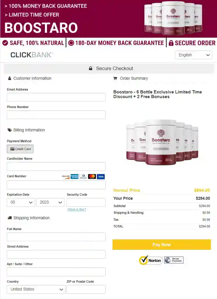 Boostaro-Checkout-Page